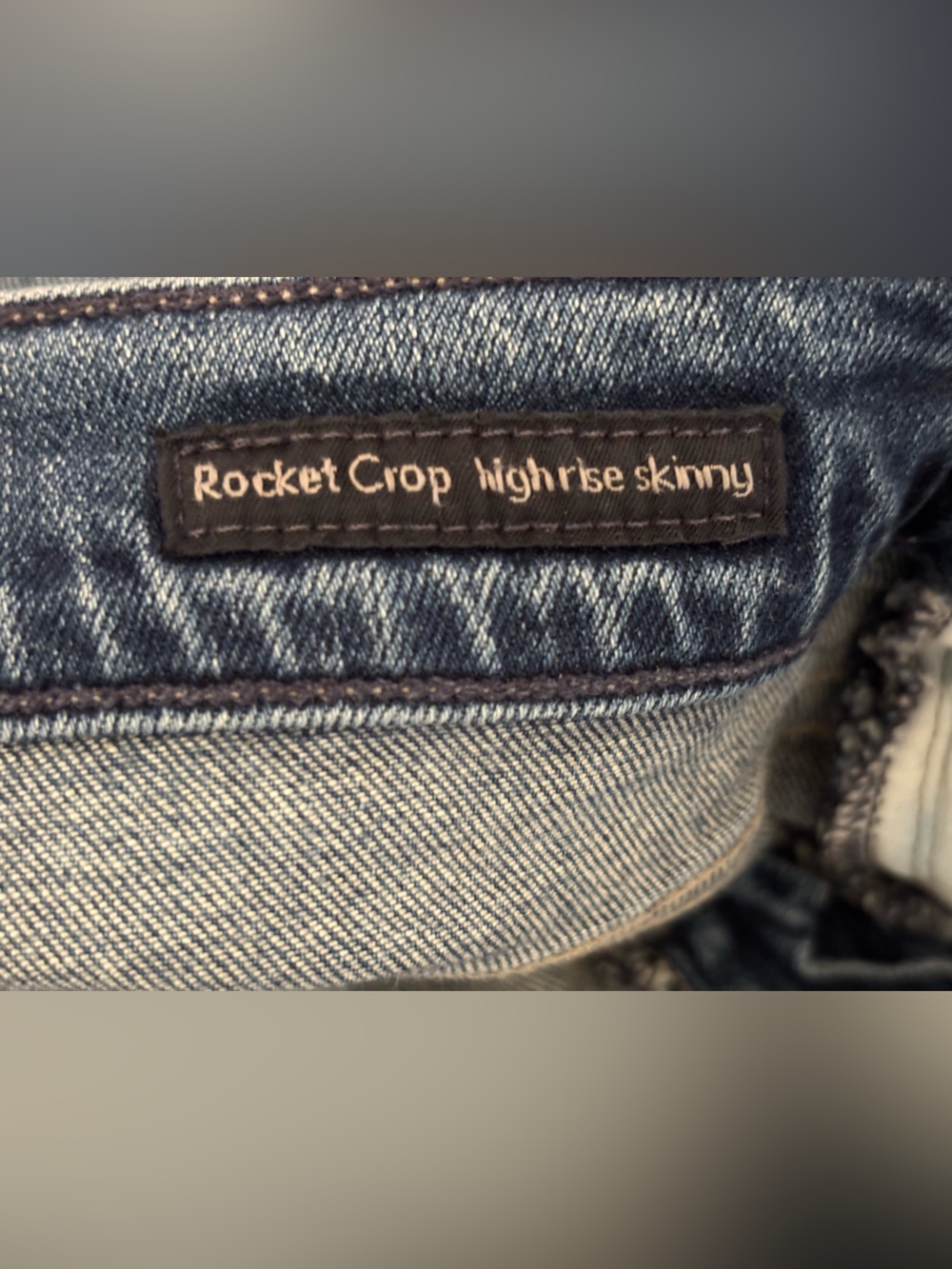 Citizens of Humanity Rocket Crop Illusion Two-Tone Side Stripe Jeans Size 25 - Picture 13 of 15
